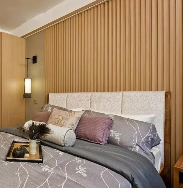 Painel Ripado em Placa 290x16cm WPC CLABE Marrom