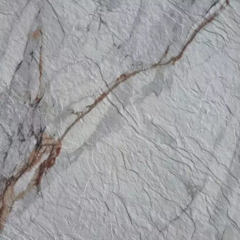 Revestimento de pedra natural flexível Athene Branco Marmorizado - 3mm de espessura - 120x60cm