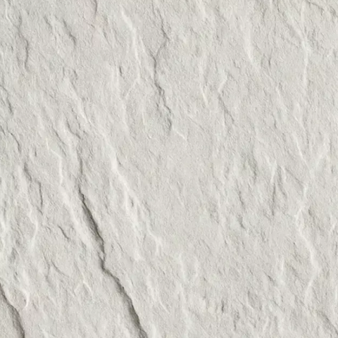 Revestimento Pedra Natural Branca 3mm · Fibra de vidro e pó de pedra natural